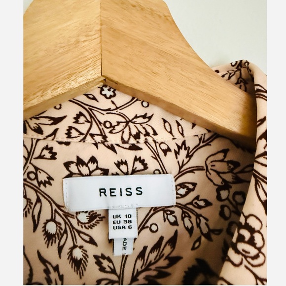 Reiss Ema Paisley Printed Button Down Trip Shirt in Pink - Picture 10 of 12